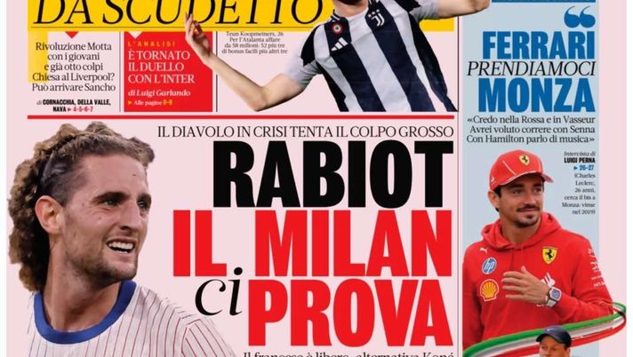 PRIMA PAGINA GAZZETTA DELLO SPORT OGGI: “Napoli, sbarca Lukaku. Il Chelsea da Osimhen” PRIMA PAGINA GAZZETTA DELLO SPORT OGGI: “Inzaghi al rinnovo, ci metto la firma”
