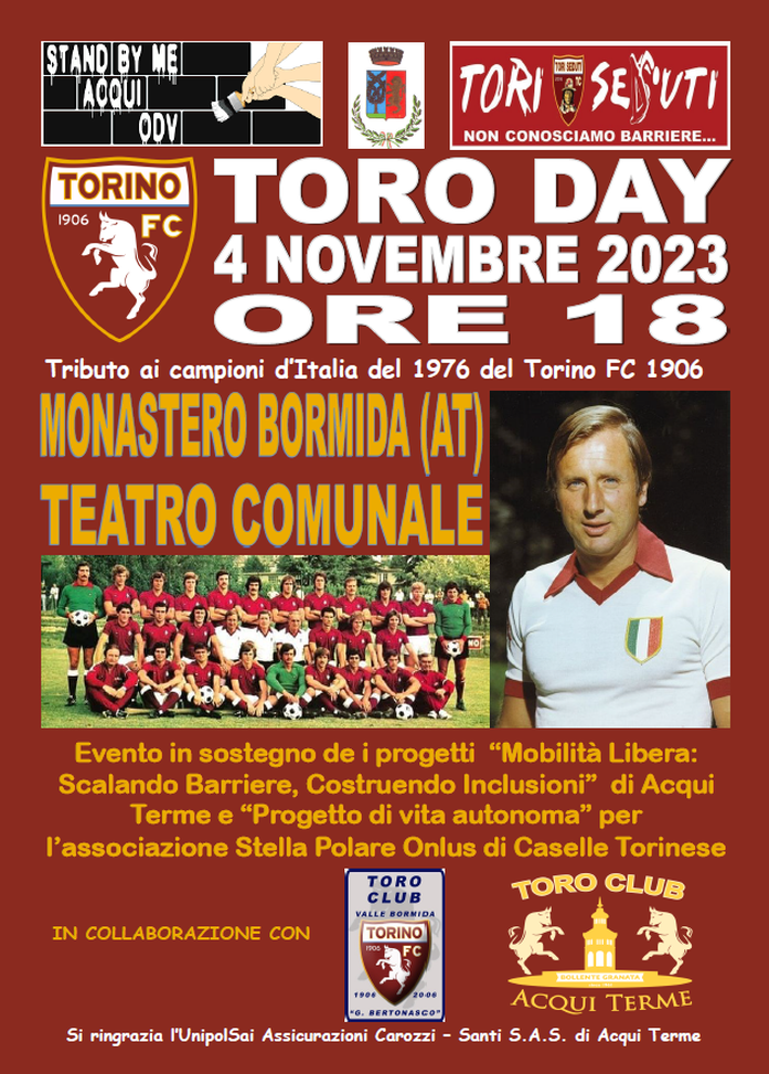 Ecco il Toro-day, evento con i campioni del ’76 a Monastero Bormida: data e info- immagine 2