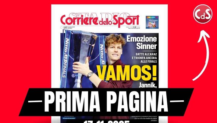 Prima pagina Corriere dello Sport: 'Italia fischiata: 1-4 con la Norvegia. Mondiale ai playoff'