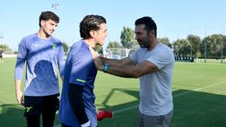 Lazio, Mandas e l’incontro con Buffon: “Idolo. Che giornata!” – FOTO