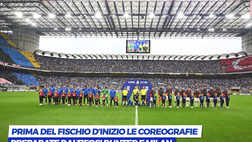 Derby Inter-Milan, spettacolo di coreografie | VIDEO