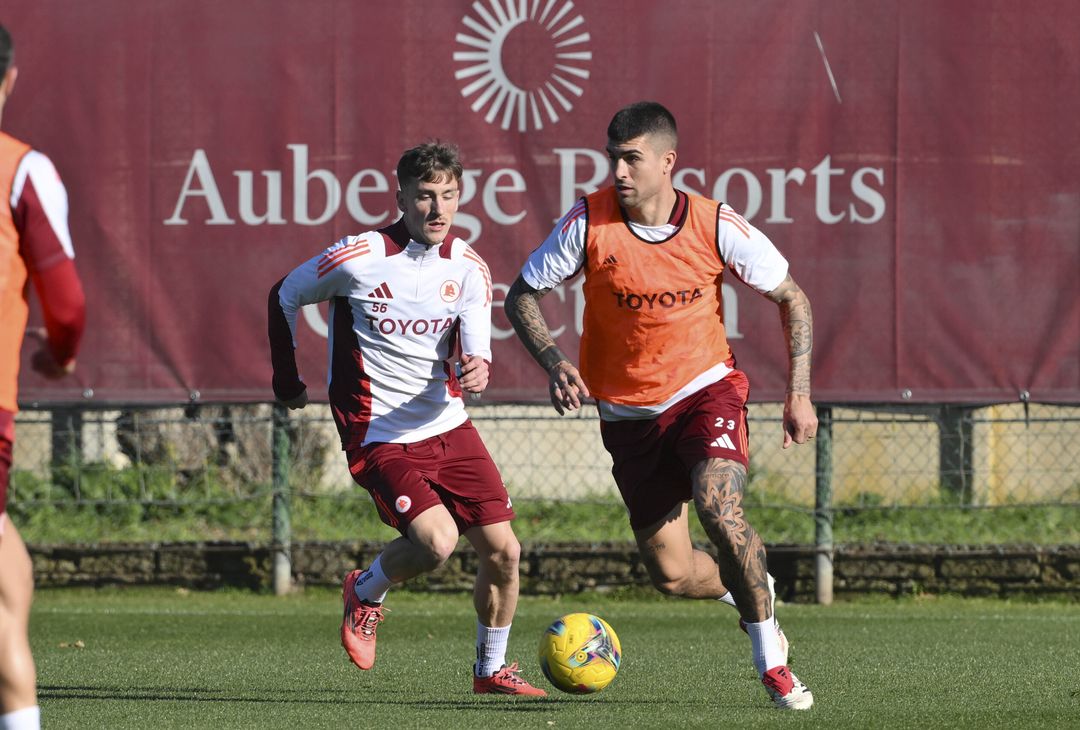 Roma, l’allenamento a due giorni dalla trasferta con il Milan – FOTOGALLERY - immagine 17