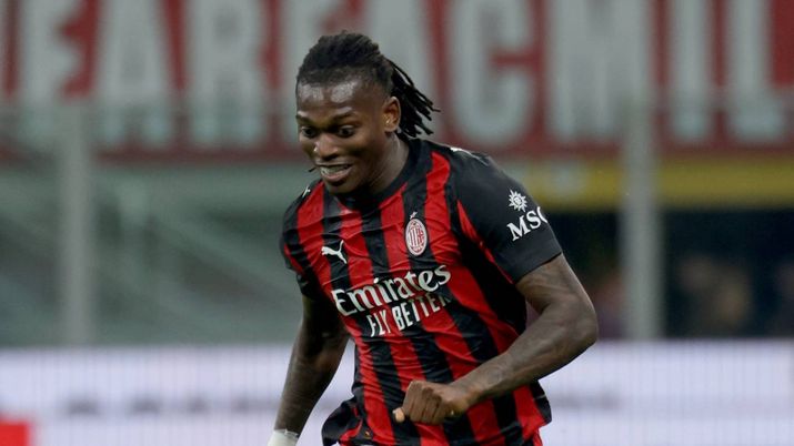 Rafael Leao attaccante AC Milan qui durante Milan-Juventus 0-0 di Serie A