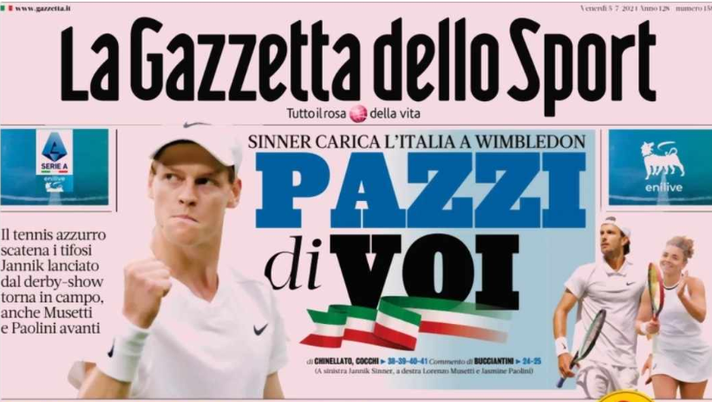 PRIMA PAGINA GAZZETTA DELLO SPORT OGGI: “Partenza col botto. La nuova Serie A” - immagine 1
