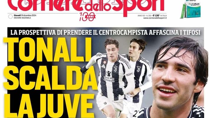 prima pagina corriere dello sport oggi
