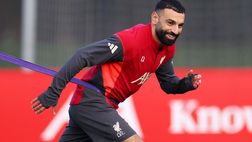 Liverpool a Milano, Salah si allena da solo in palestra: la foto postata sui social