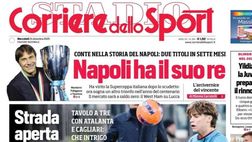 Prime pagine giornali sportivi oggi: il Napoli sui media