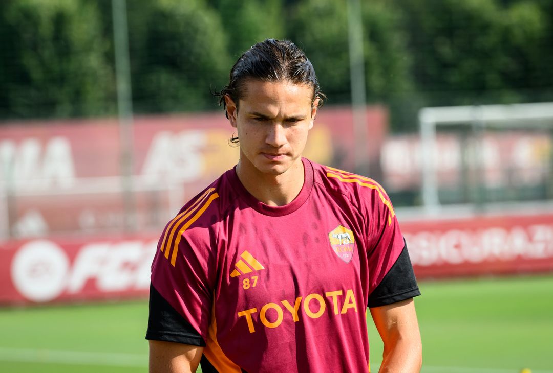 Trigoria, la rifinitura alla vigilia di Roma-Lille – FOTO GALLERY - immagine 32