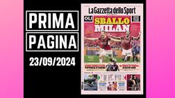 Prima pagina Gazzetta dello Sport: “Sballo Milan, derby rossonero”