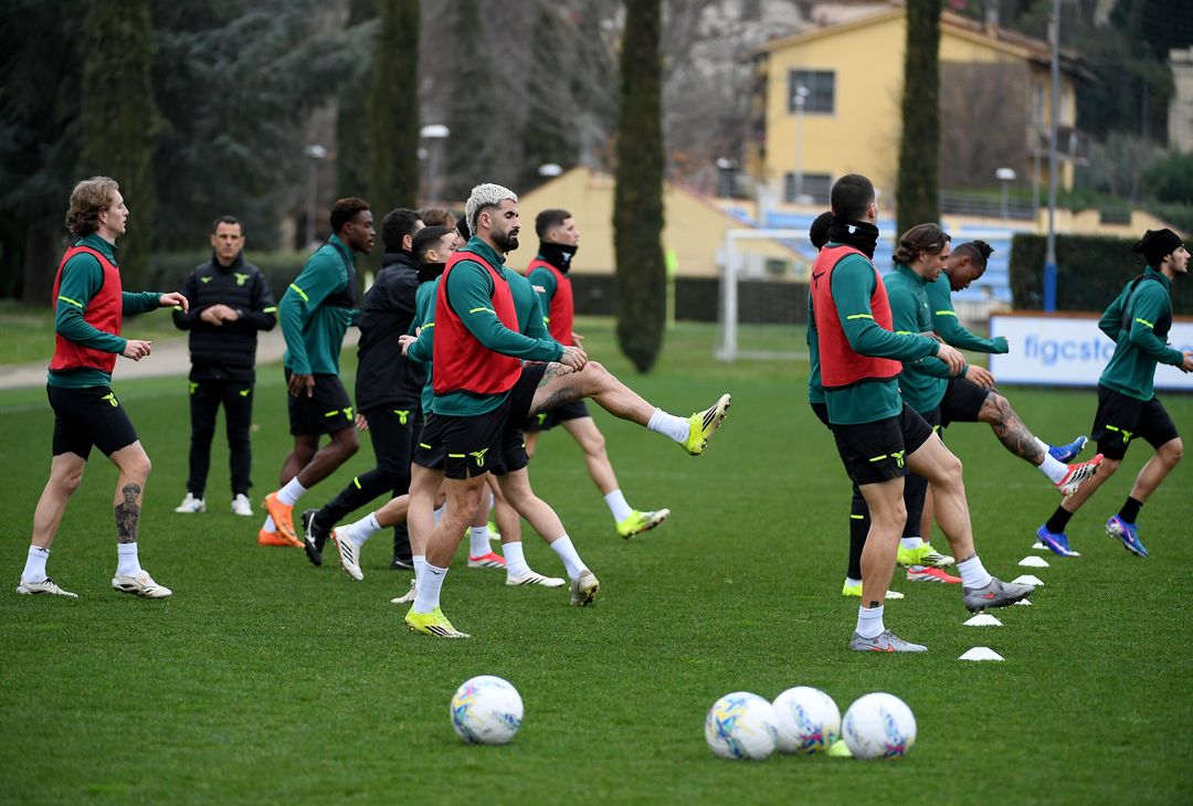 Lazio, dopo la Juve il ritiro a Coverciano: le immagini dell’allenamento – GALLERY - immagine 3