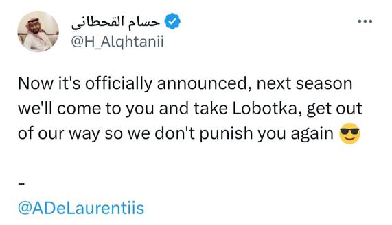 De Laurentiis sotto assedio, Al-Qahtani: “Togliti di mezzo oppure ti puniremo ancora”- immagine 2