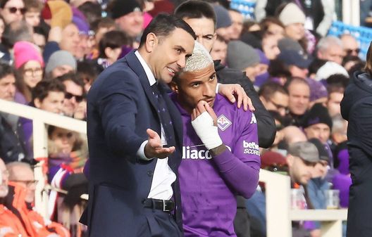 GERMOGLI PH: 8 DICEMTRE 2024FIRENZE STADIO ARTEMIO FRANCHI CAMPIONATO SERIE A FIORENTINA VS CAGLIARIB NELLA FOTO PALLADINO E DODO Palladino