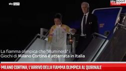 VIDEO / Milano Cortina, l’arrivo della fiamma olimpica al Quirinale