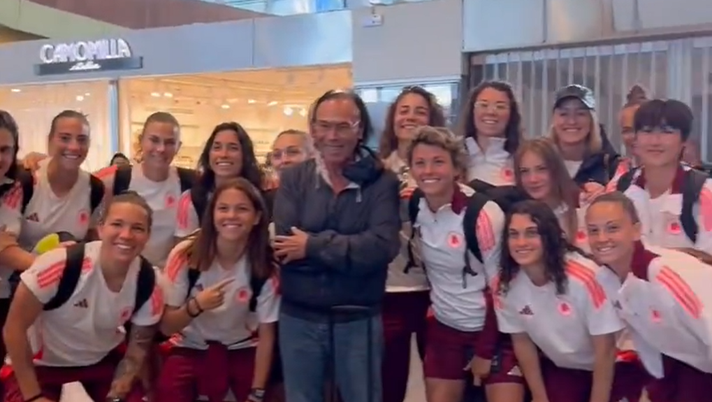 Roma Femminile, incontro speciale prima della partenza per Firenze: c’è Venditti - immagine 1