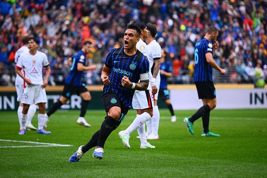 Lautaro Martinez esulta dopo il gol contro l'Urawa. (Foto di Mattia Pistoia - Inter/Inter via Getty Images) Lautaro Martinez esulta dopo il gol