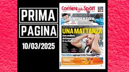 Prima pagina Corriere dello Sport: “Una mattanza: Juve umiliata”