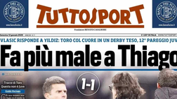 PRIMA PAGINA TUTTOSPORT OGGI: “Conte attacca Kvara, ma oggi può fuggire a +5”
