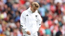 Arsenal, niente North London derby per Odegaard: tre settimane di stop