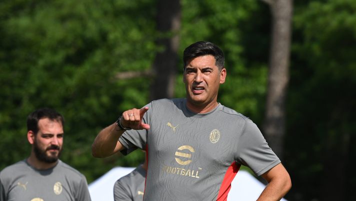 Paulo Fonseca AC Milan allenamento Milanello
