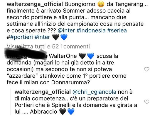 “L’Inter non poteva azzardare Stankovic 1° portiere?”. La risposta di Zenga- immagine 4