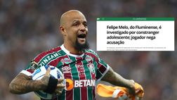 In Brasile – Felipe Melo denunciato dalla madre di un 15enne: “Lo ha aggredito”. Lui nega