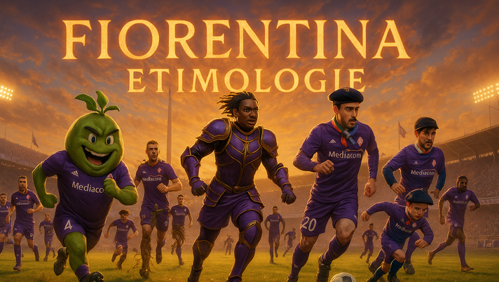 Fiorentina etimologie: immagine creata con I.A. Fiorentina, da Kean a Fagioli: l’etimologia dei cognomi della Serie A- immagine 1