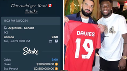 Copa América, Drake scommette 300 mila dollari sulla vittoria del Canada contro l’Argentina