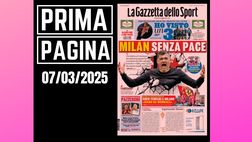 Prima pagina Gazzetta dello Sport: Milan senza pace. Che bufera su Conceicao
