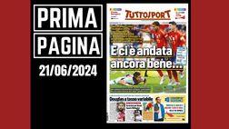 Prima pagina Tuttosport: Europei 2024, Italia ci è andata anche bene