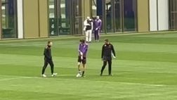 VIDEO VN – Colpani entra in campo con Palladino e il… tutore