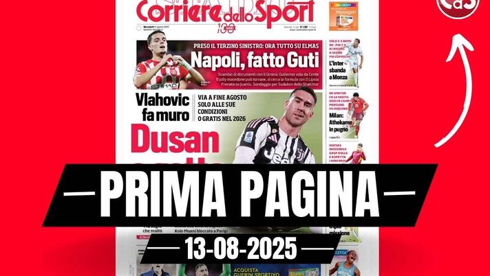 Prima pagina Corriere dello Sport: 'Milan, Athekame in pugno'