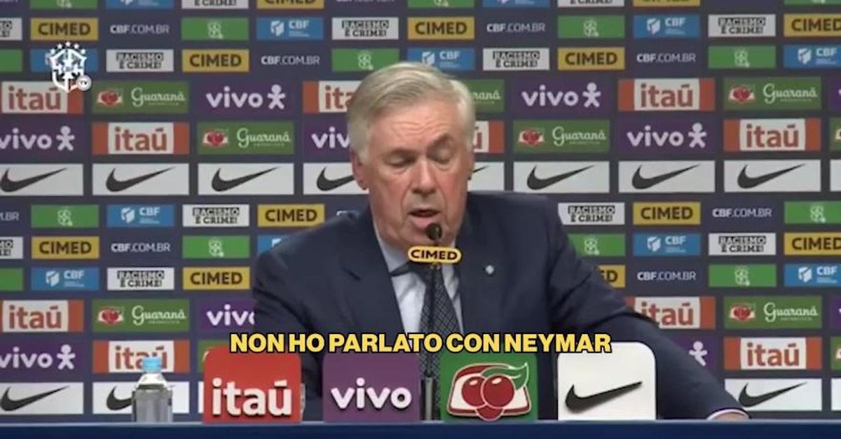 Brasile, Ancelotti show in portoghese. “Neymar? Credo che …” | VIDEO Brasile, Ancelotti show in portoghese. “Neymar? Credo che …” | VIDEO