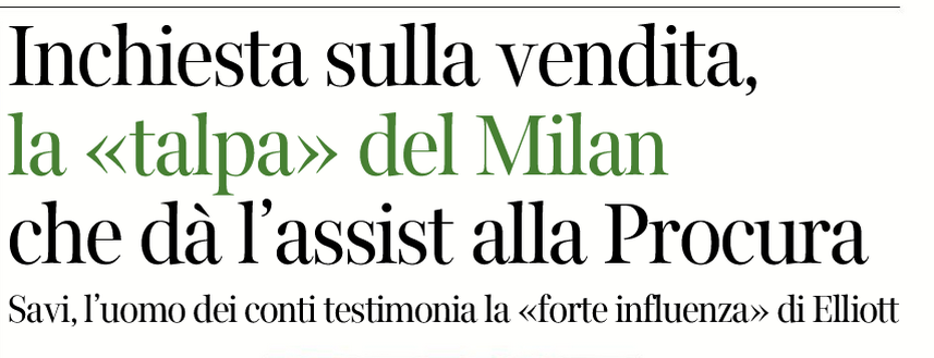 CorSera – Inchiesta Milan, una talpa fornisce l’assist alla Procura: è l’uomo dei conti- immagine 2