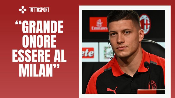 Luka Jovic AC Milan Calciomercato Milan conferenza stampa