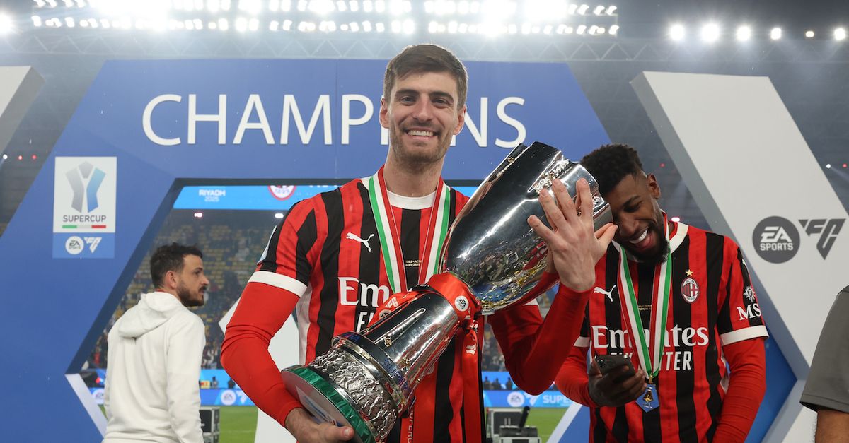 Derby Inter Milan, la felicità di Gabbia per la Supercoppa Italiana | SOCIAL