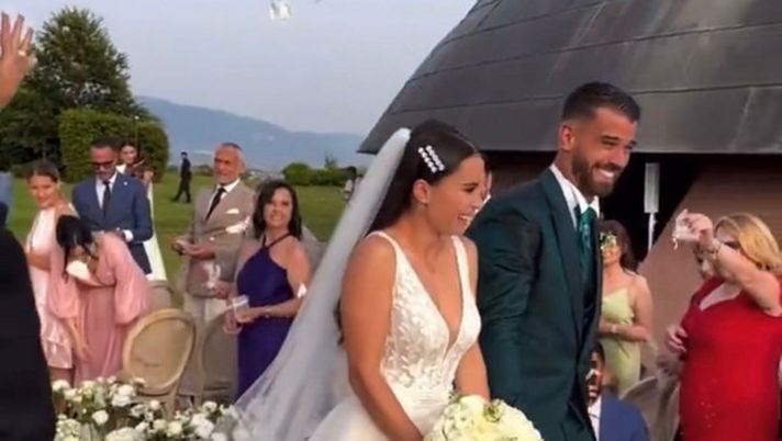 Spinazzola, matrimonio a Foligno con la sua Miriam. Mancini show prima del “sì” – VIDEO - immagine 1
