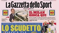 PRIMA PAGINA GAZZETTA DELLO SPORT: “Lo scudetto passa da… Roma”