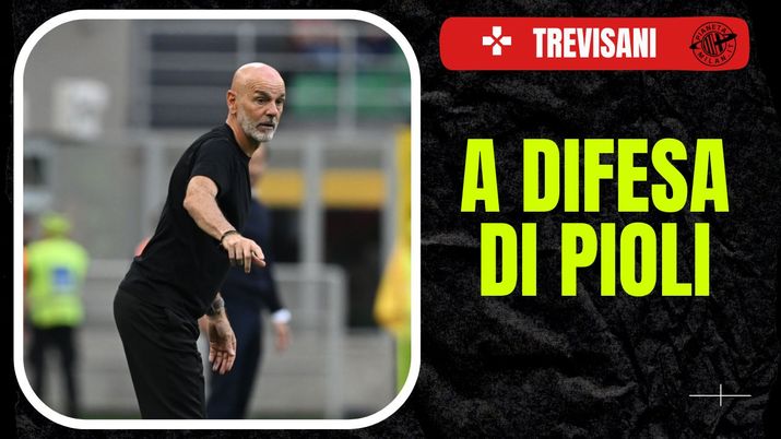 Stefano Pioli (allenatore rossonero) qui durante Milan-Genoa 3-3 | Serie A News 2023-24 (Getty Images) Stefano Pioli Milan-Genoa 3-3 Serie A News 2023-24