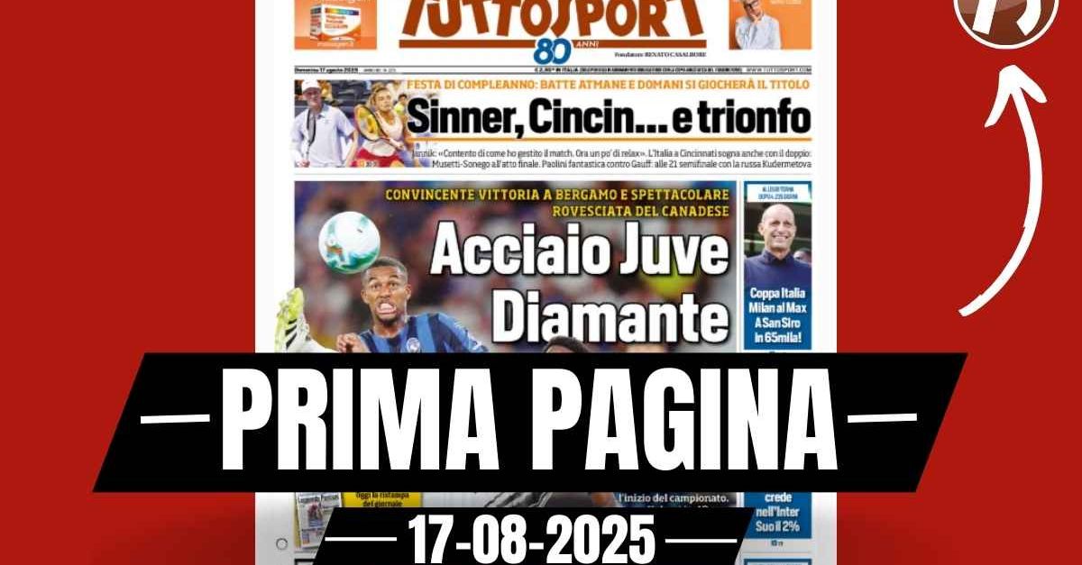 prima pagina tuttosport coppa italia milan al max 65 mila a san siro