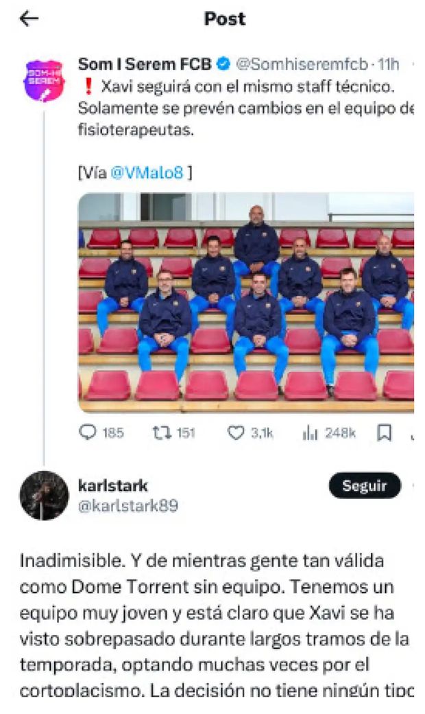 Barcellona, Xavi se queda: intanto tifosi si sfogano contro suo staff…- immagine 3