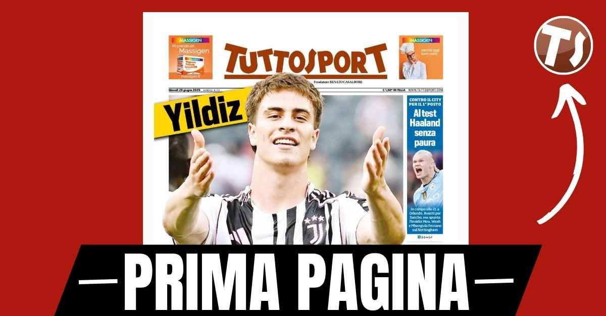 prima pagina tuttosport ricci al milan da allegri per 25 milioni
