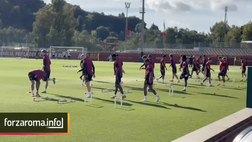Trigoria, l’allenamento di rifinitura alla vigilia di Roma-Viktoria Plzen