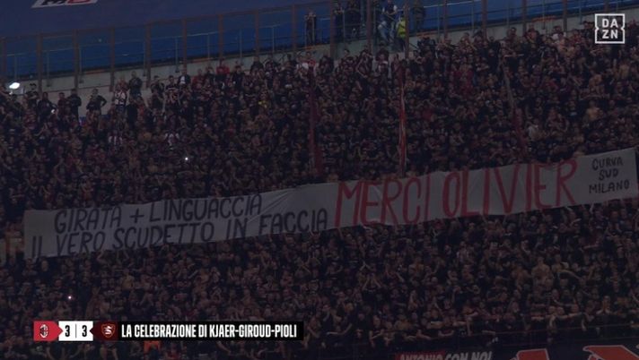 Milan, come brucia la seconda stella. Striscione a San Siro: “Il nostro vero scudetto in faccia” - immagine 1