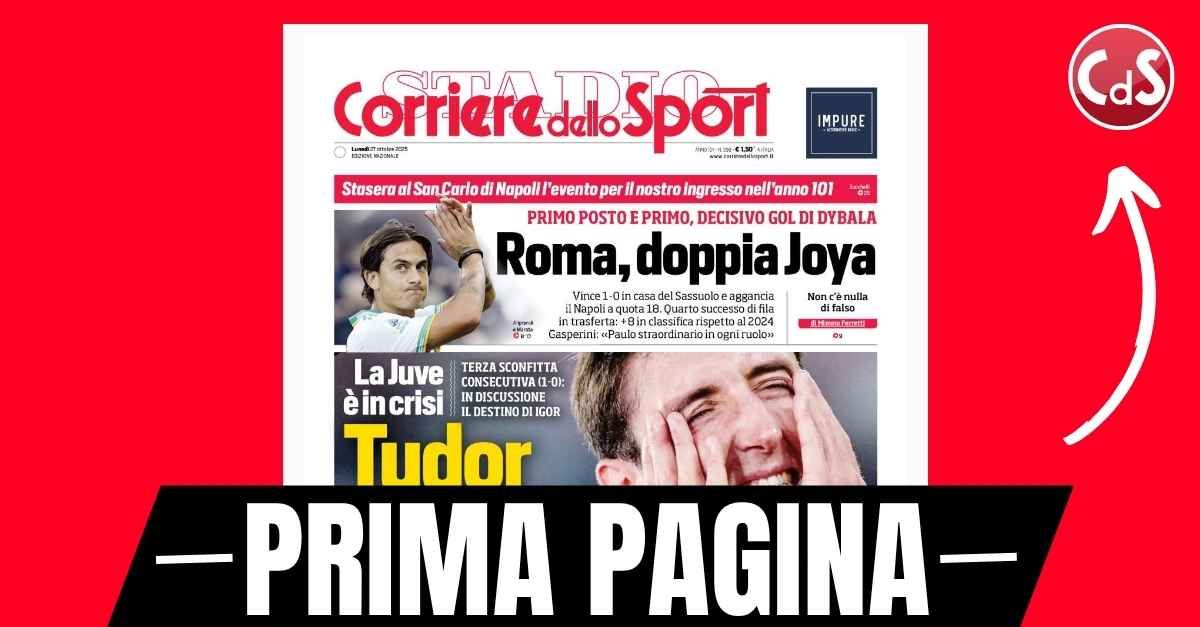 Prima pagina Corriere dello Sport: “Milan, Giménez è un caso: zero gol in 565 minuti” Prima pagina Corriere dello Sport: “Milan, Giménez è un caso: zero gol in 565 minuti”