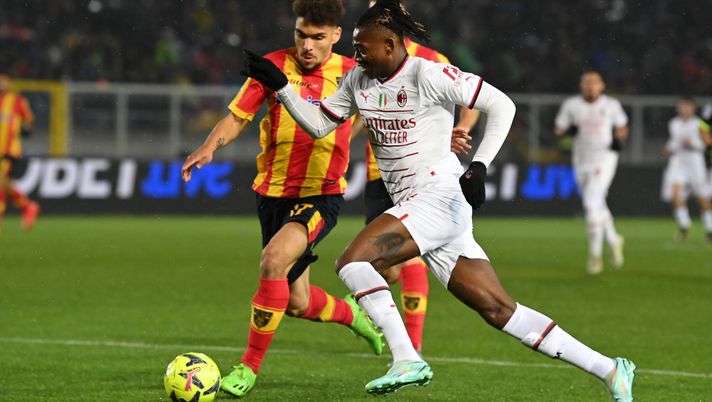 Rafael Leao durante Lecce-Milan