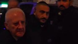 Cena di Natale, il Presidente della Regione Campania De Luca lascia Pietrarsa