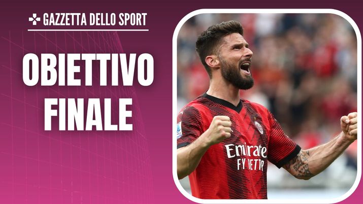 L'esultanza di Olivier Giroud (attaccante AC Milan) per il suo gol in Milan-Genoa 3-3 (Serie A 2023-2024) | News (Getty Images) Olivier Giroud AC Milan