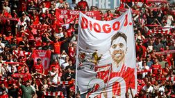 Il Liverpool non dimentica Diogo Jota: l’omaggio prima del Community Shield LA FOTO