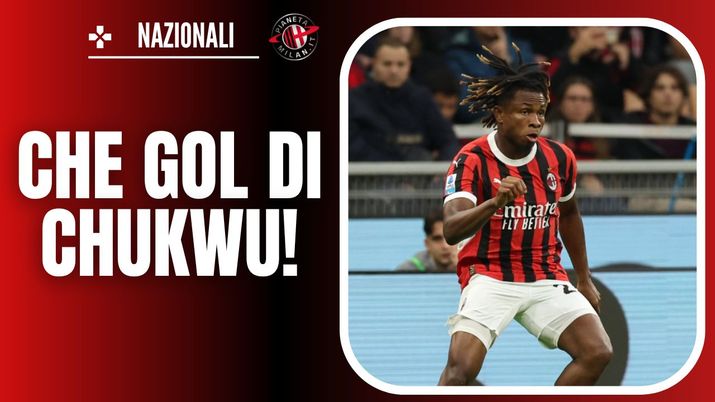 esultanza gol Samuel Chukwueze AC Milan Milan-Udinese 1-0 Serie A 2024-2025