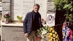 Il Bologna porta una corona di fiori a Superga e rende omaggio al Grande Torino